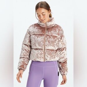 Velvet Pink Women's Puffer Jacket